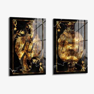 Lot: "Royal Cards" (2x) – Verre