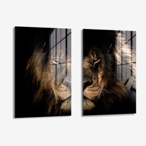 Lion in the Dark (2x) – Verre
