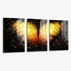 Lot: "Butterfly 3-Piece" (3x) – Verre