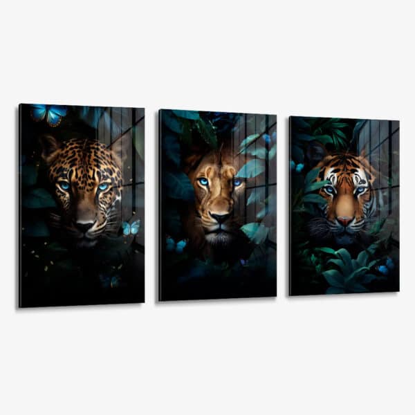 Lot: "Jungle Animals" (3x) – Verre