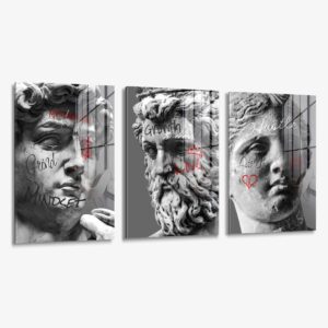 Lot: Sculptures (3x) – Verre