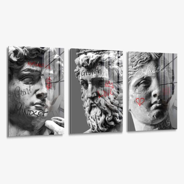 Lot: Sculptures (3x) – Verre