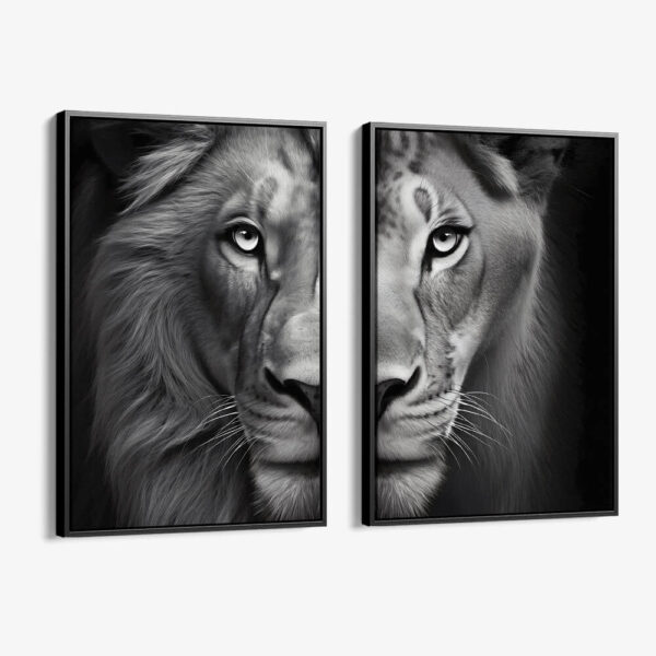 Lot: "Lion & Lioness II" (2x)