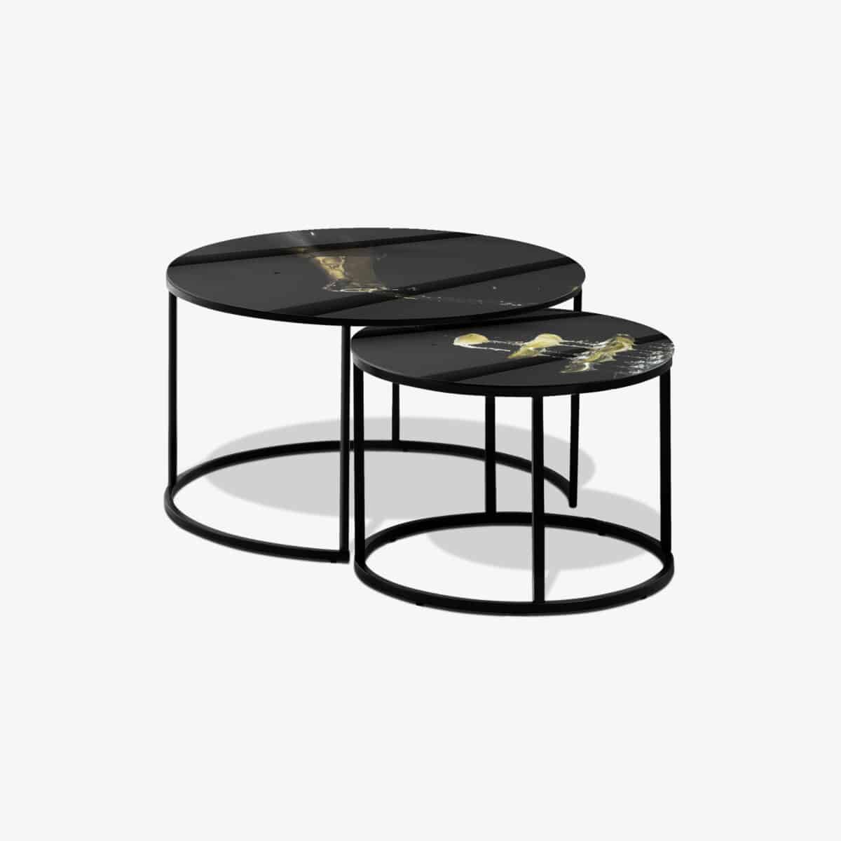 Table basse noire - Champagne Fountain – Image 1