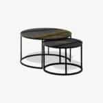 Table basse noire - Dubai Gold