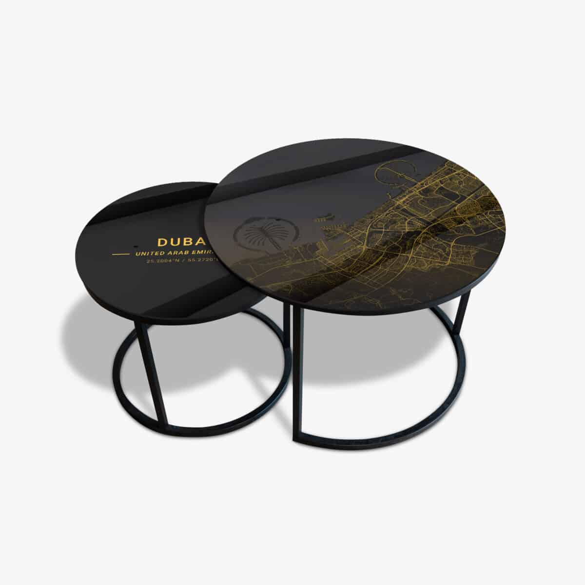 Table basse noire - Dubai Gold – Image 2