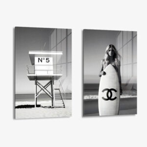 Lot: "Beach" (2x) – Verre