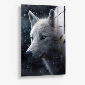 Snowy Wolf – Verre