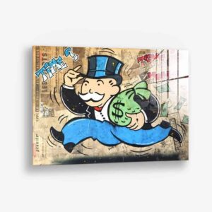 The Running Rich Man – Verre