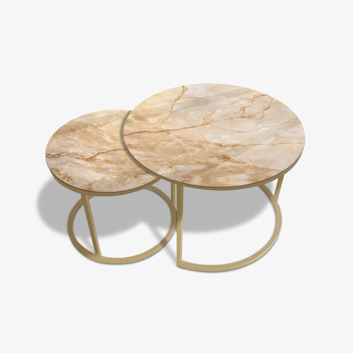 Table basse noire - Golden Veins – Image 2