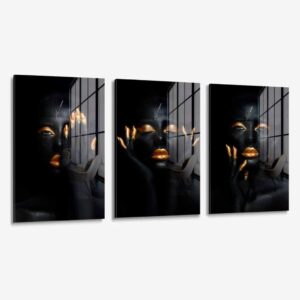 Lot: "Golden Women" (3x) – Verre