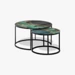 Table basse noire - Green Marble