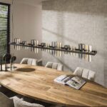 Lampe suspendue 14L cylinder mixed glass – Image 2