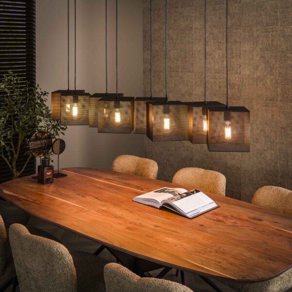Lampe suspendue 8L block mesh