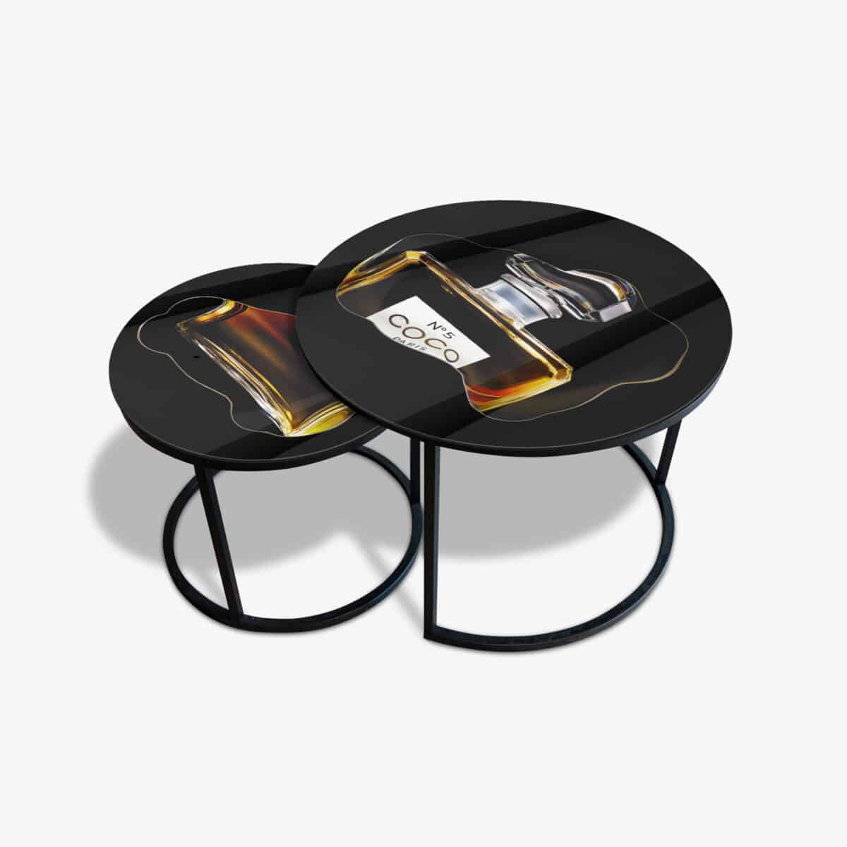 Table basse noire - N5 Droplet – Image 2