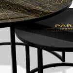 Table basse noire - Paris Gold – Image 3