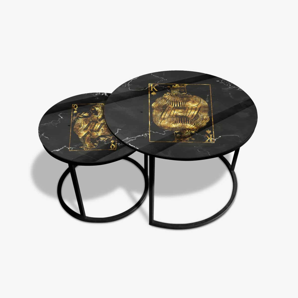 Table basse noire - Royal Cards – Image 2
