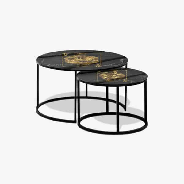 Table basse noire - Royal Cards