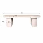 Table basse 150 arch stone / Composite de marbre – Image 4