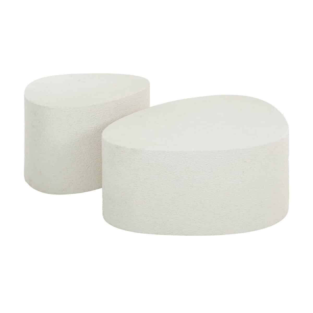 Table basse set/2 driehoekig stone / Composite de marbre – Image 3