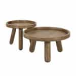 Table basse set/2 tripod / Solid Mango (Sand Color) – Image 4