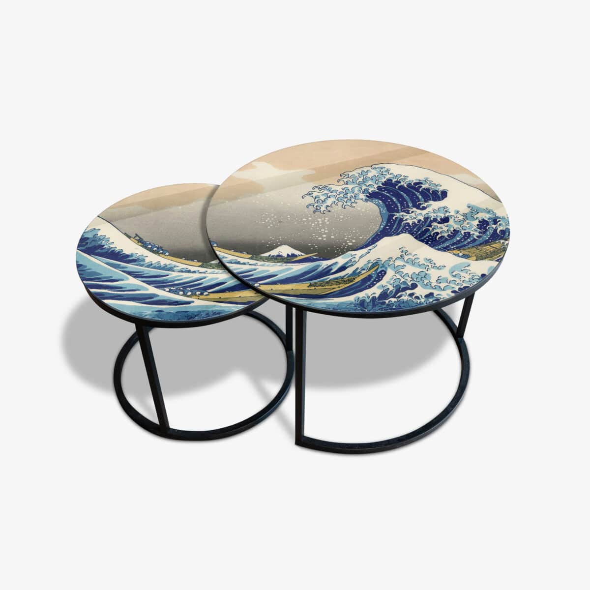 Table basse noire - Great Wave – Image 2