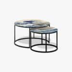Table basse noire - Great Wave