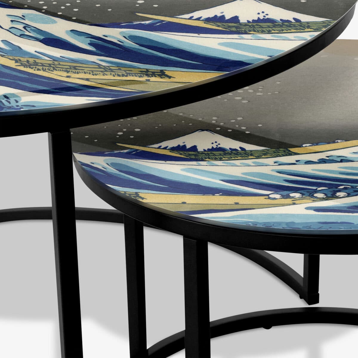 Table basse noire - Great Wave – Image 3
