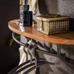 Porte-manteau round 16 haken hoedenplank / Acacia massif – Image 2