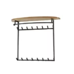 Porte-manteau round 16 haken hoedenplank / Acacia massif – Image 3