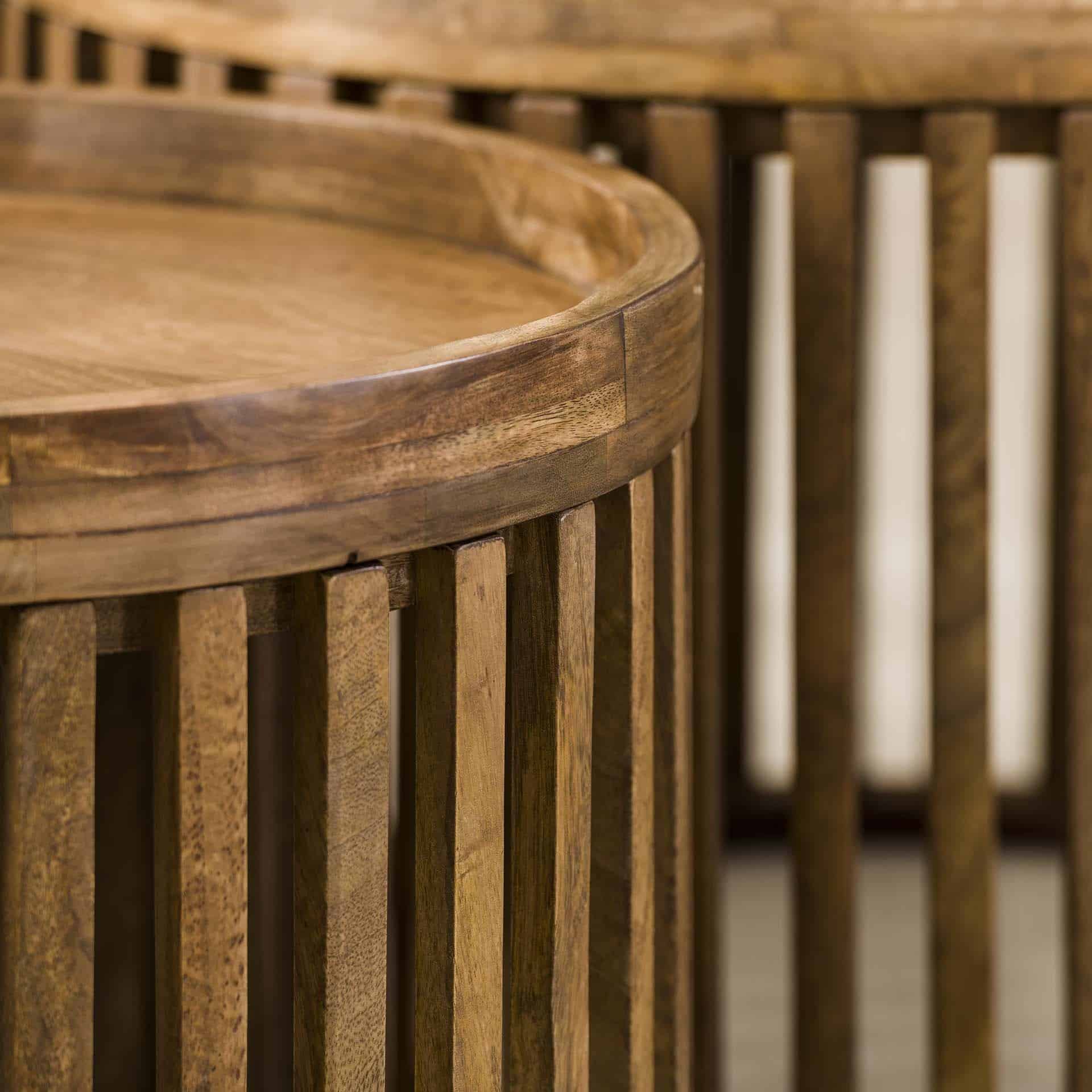 Table basse Set tweak Ø65/Ø50 / Solid Mango (Sand Color) – Image 4