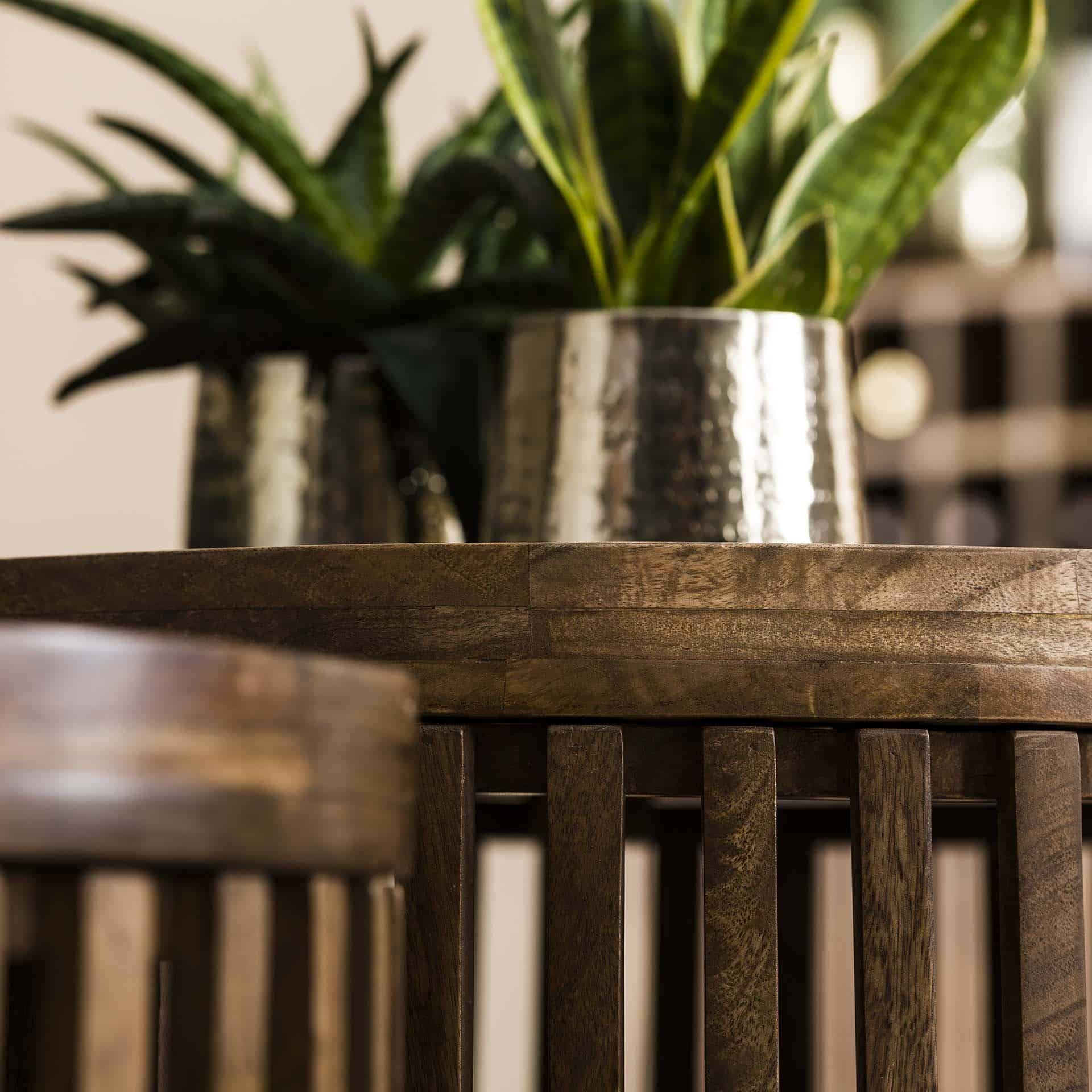 Table basse Set tweak Ø65/Ø50 / Solid Mango (Sand Color) – Image 3