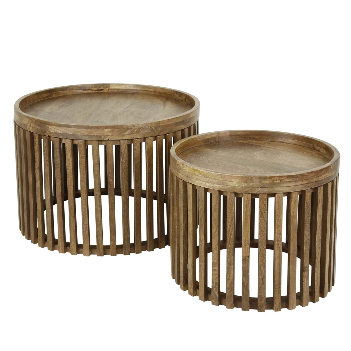 Table basse Set tweak Ø65/Ø50 / Solid Mango (Sand Color) – Image 5
