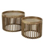 Table basse Set tweak Ø65/Ø50 / Solid Mango (Sand Color) – Image 5