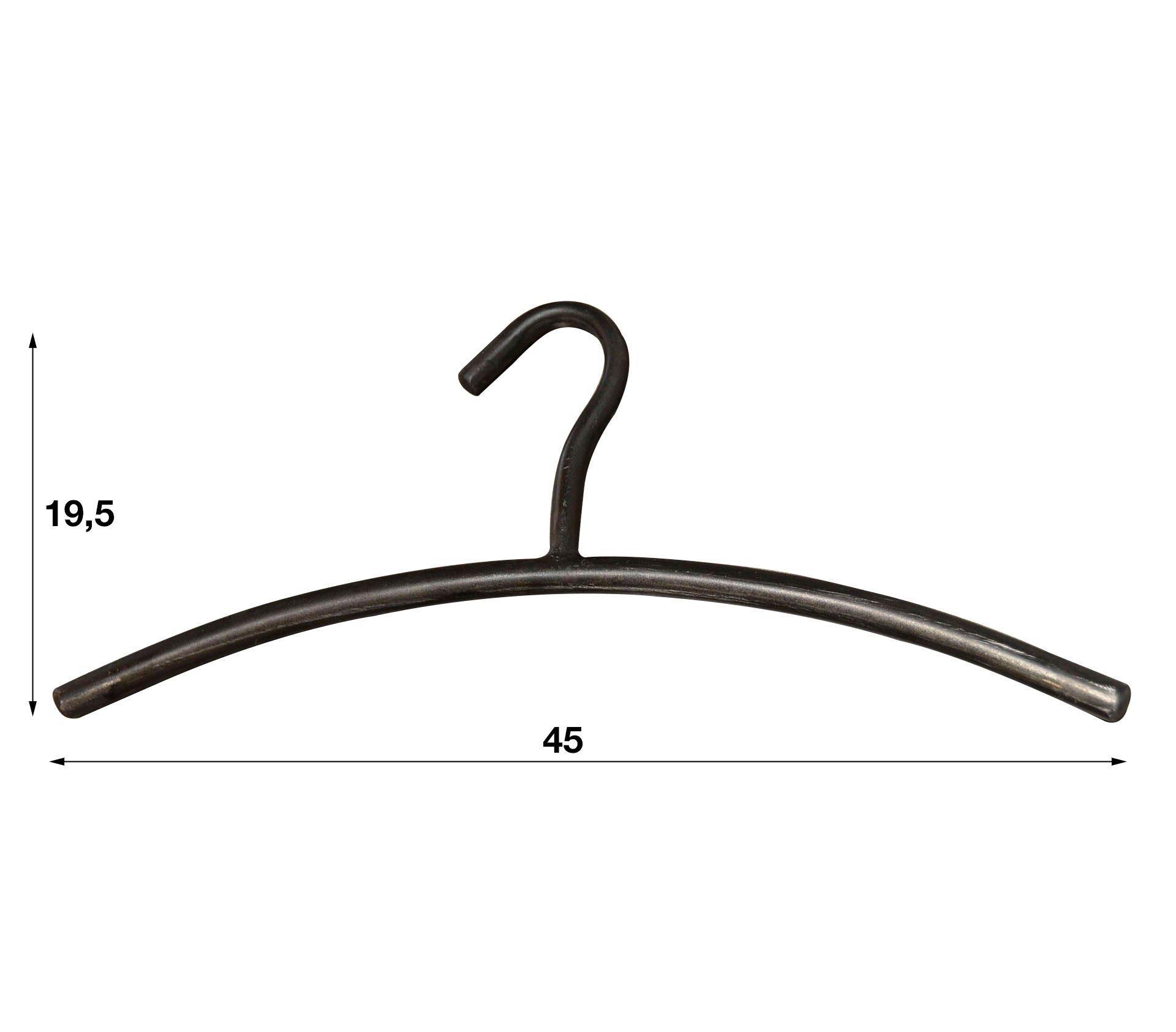 Cintre de garde-robe round tube VPE6 / Noir – Image 4