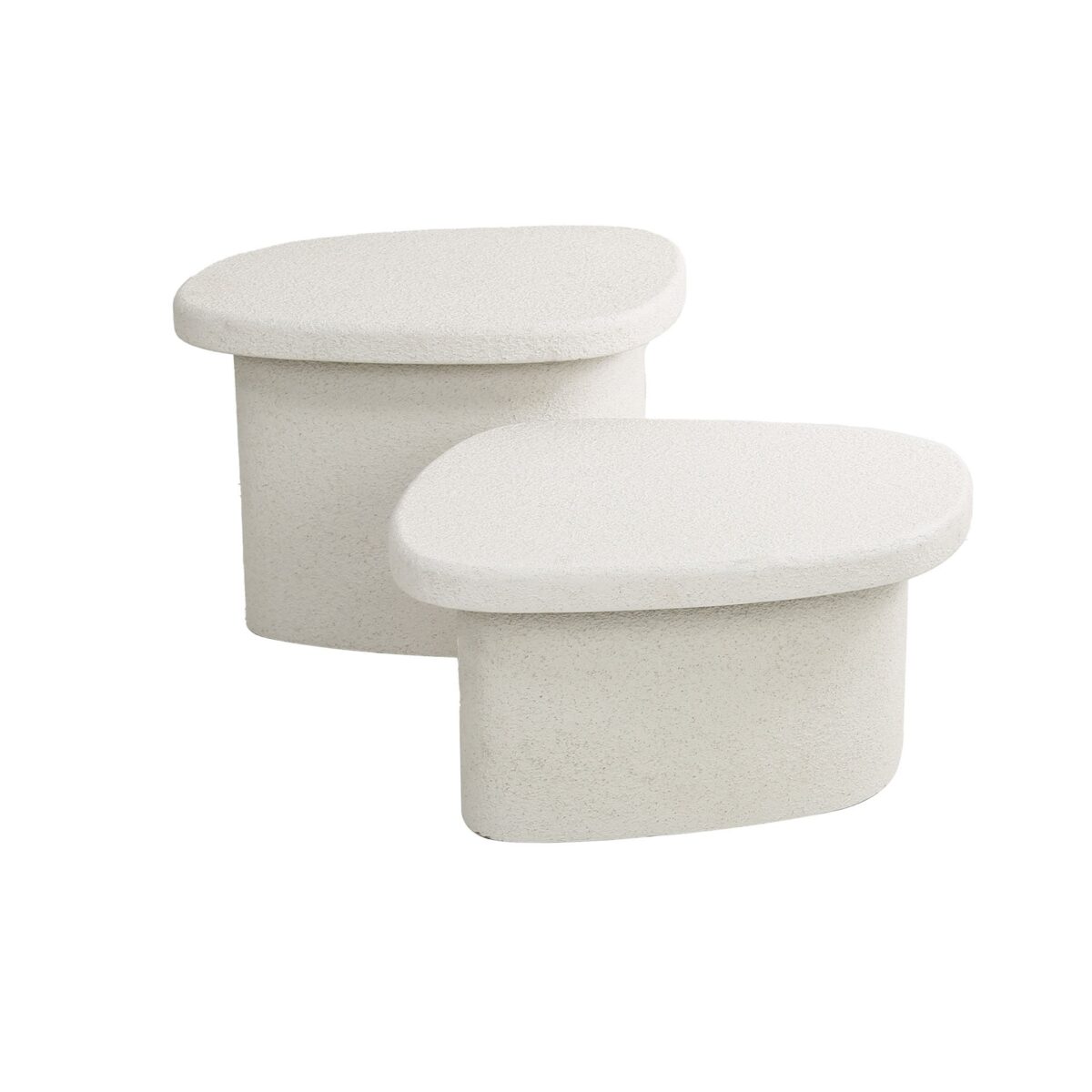 Table basse set/2 stone organic / Composite de marbre – Image 5