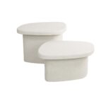 Table basse set/2 stone organic / Composite de marbre – Image 5