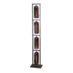 Lampadaire 4L tower smoke glas-geperforeerd staal / Arctic Noir – Image 3