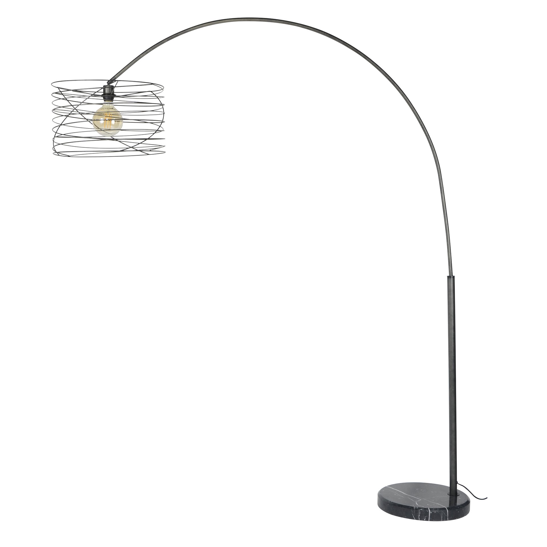 Lampe à arc Ø45 curl / Charbon de bois – Image 3