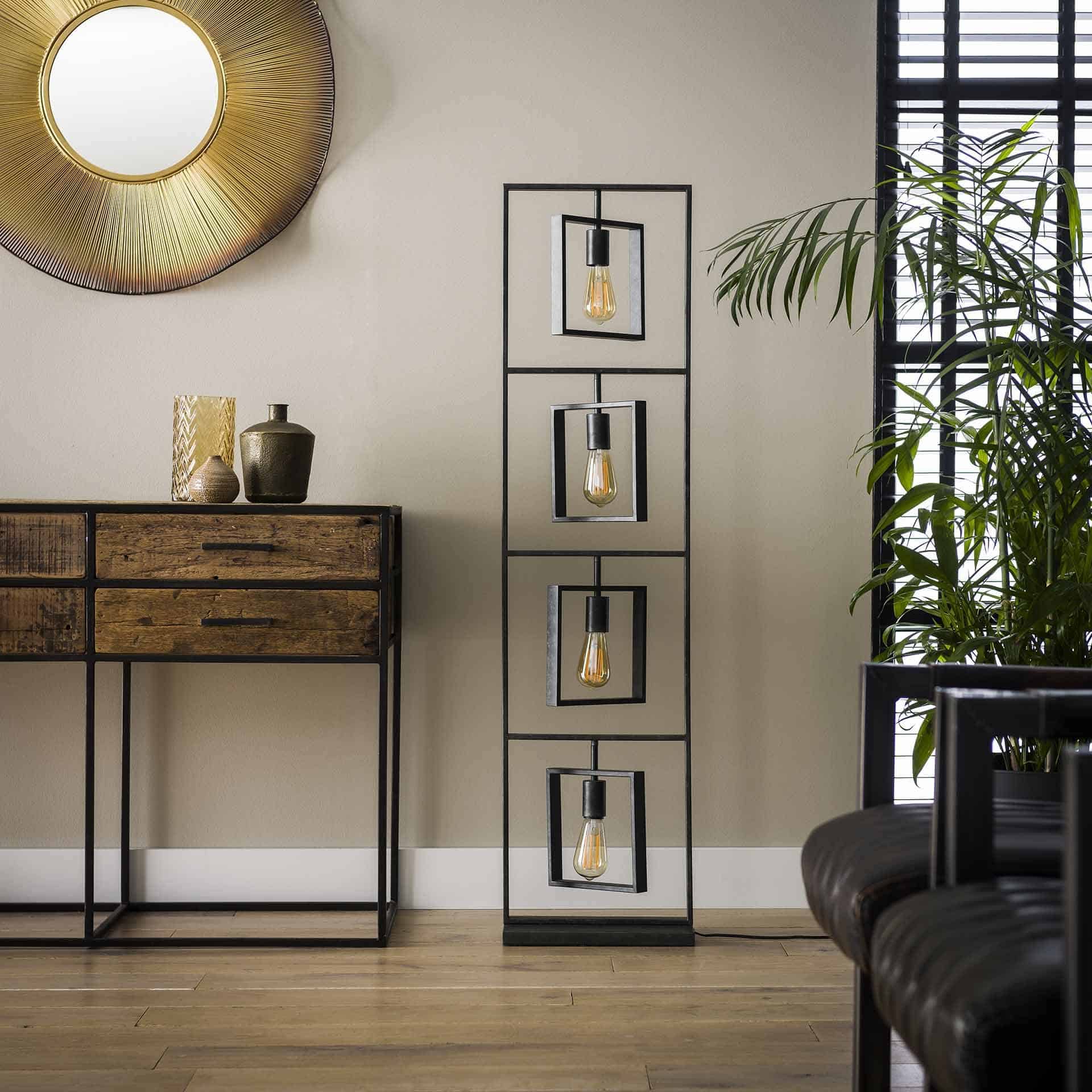 Lampadaire 4L Turn square / Charbon de bois – Image 2