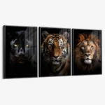 Lot: "Big Cats" (3x) – Verre – Image 2