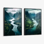 Lot: "Natural Veins" (2x) – Verre – Image 2
