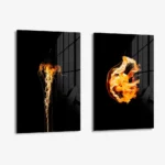 Lot: "Amber Fauna" (2x) – Verre
