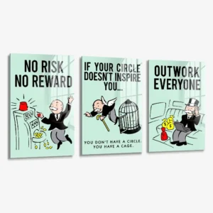 Lot: "Capital Instinct" (3x) – Verre