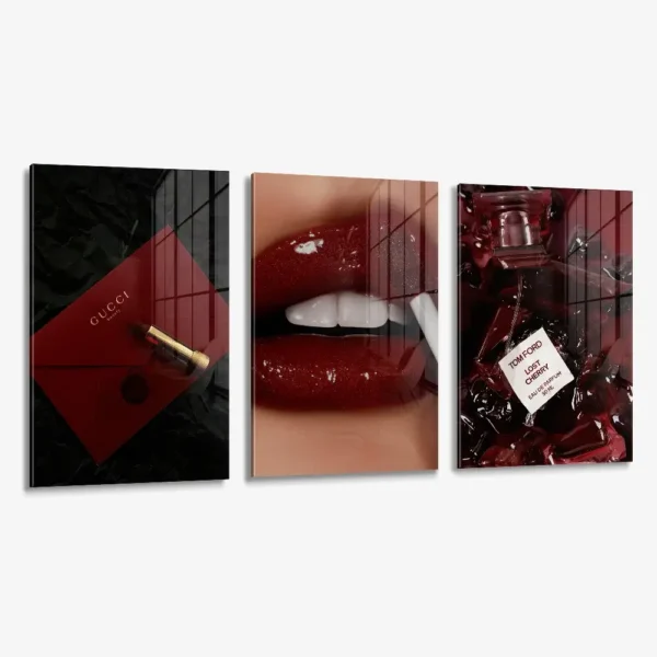 Lot: "Fashion in Red Tones" (3x) – Verre