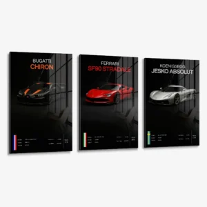 Lot: "Hypercars" (3x) – Verre