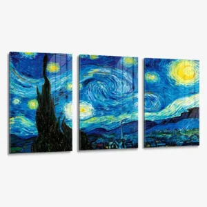 Lot: "Starry Night" (3x) – Verre