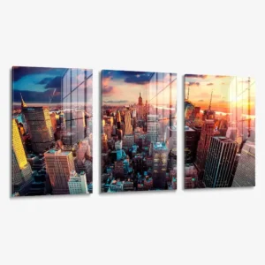 Lot: "Sunset Midtown" (3x) – Verre