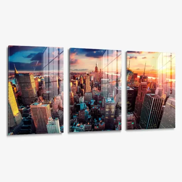 Lot: "Sunset Midtown" (3x) – Verre