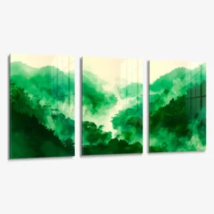 Lot: "The Green Forest" (3x) – Verre